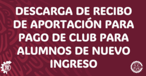 Descarga De Recibo De Aportación Al CEAP Por Pago Del Club